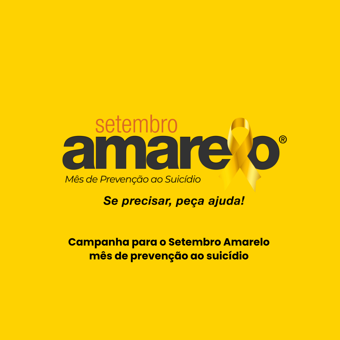 Setembro Amarelo, mês de prevenção ao suicídio 🫶.